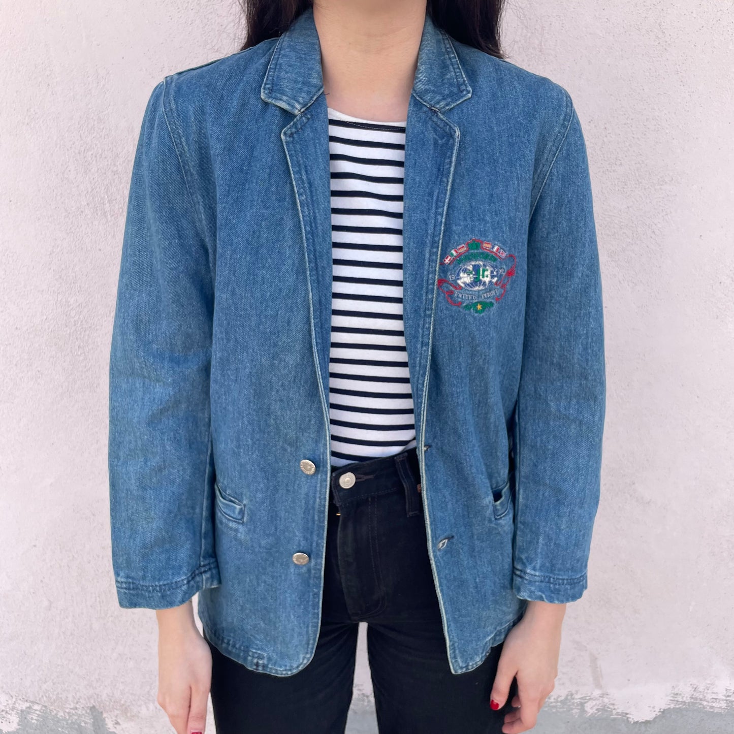 Blazer denim Trussardi