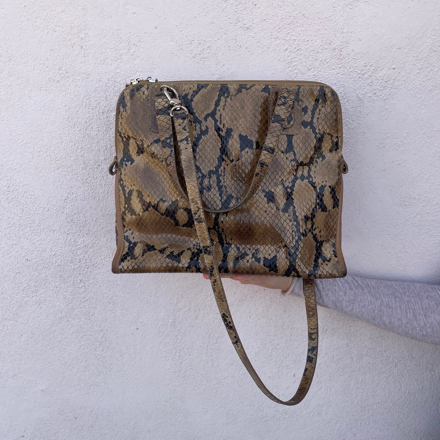 Borsa stampa pitone