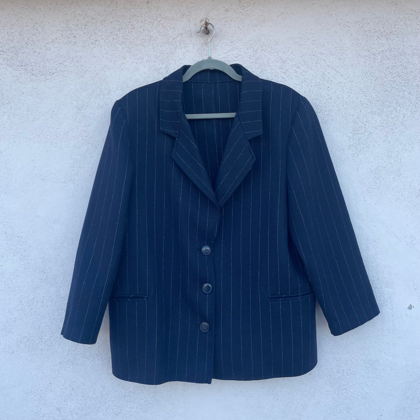 Blazer blu gessato