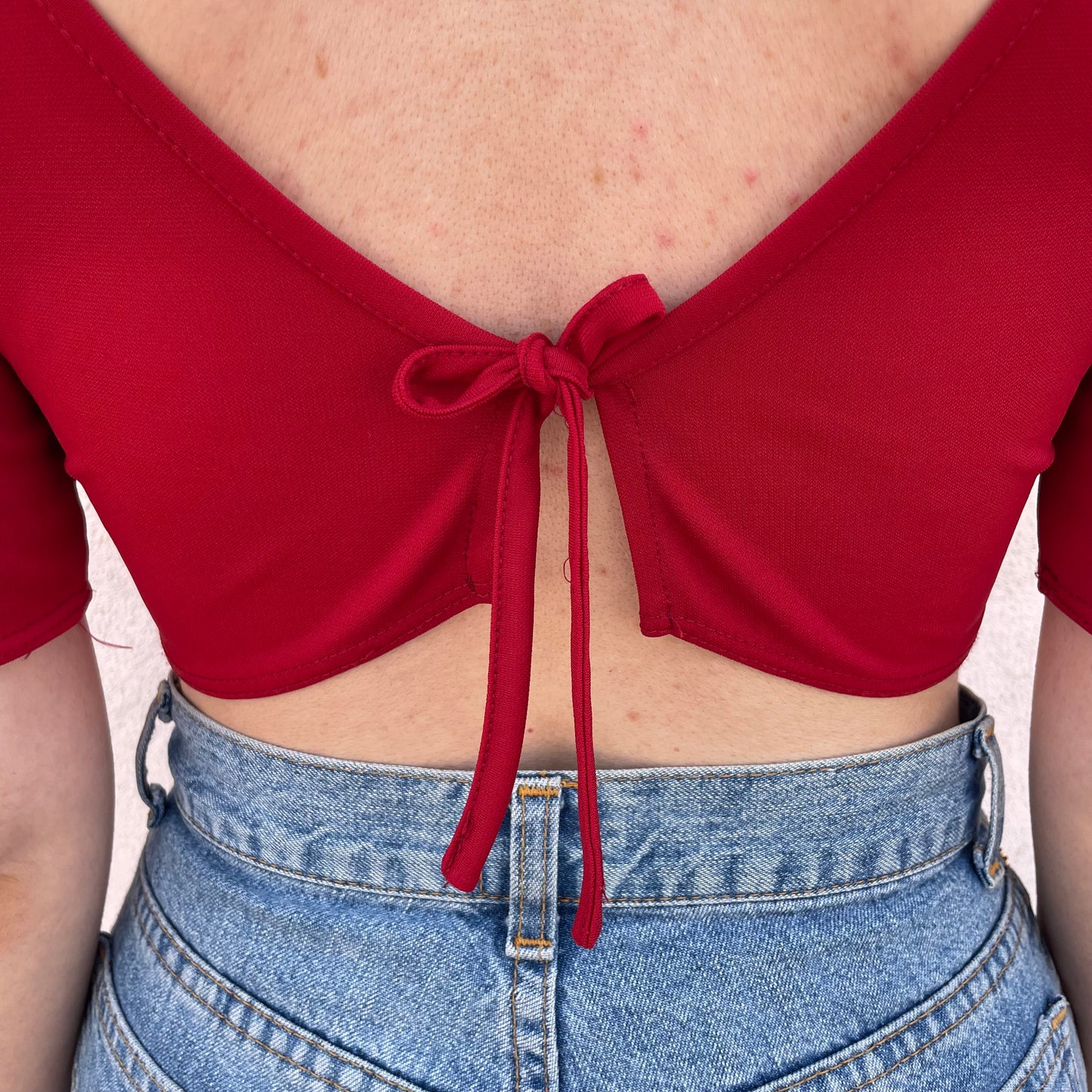 Mini top laccetto rosso