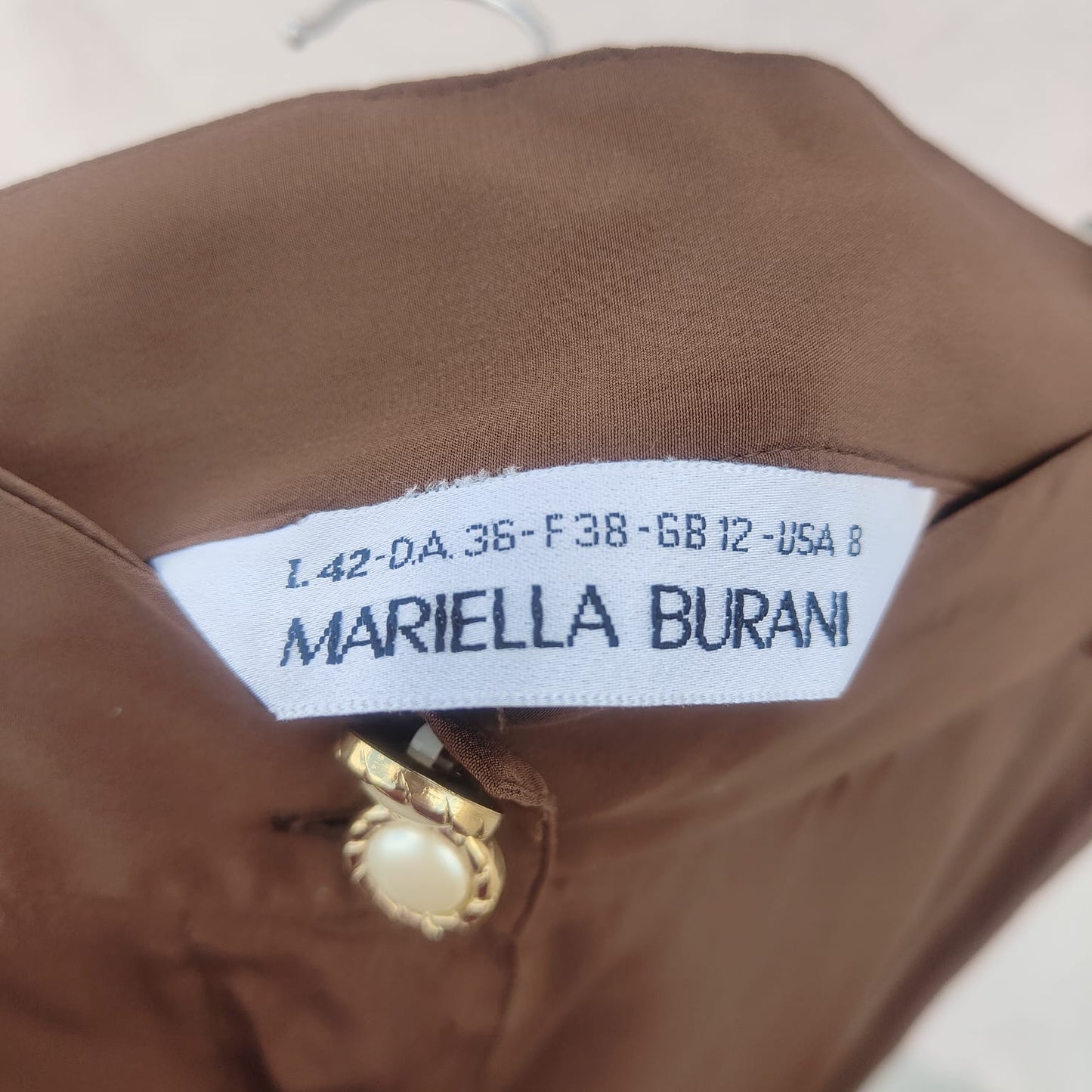 Pantaloni seta tabacco