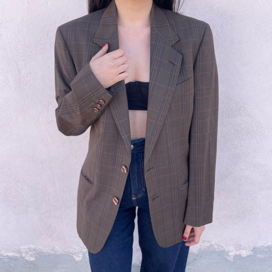 Blazer Principe di Galles lana Loro Piana