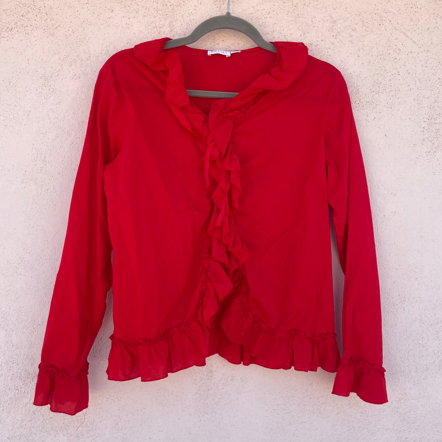 Camicia rossa laccetti