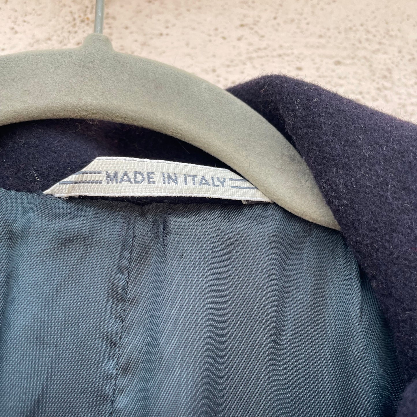 Cappotto doppiopetto blu