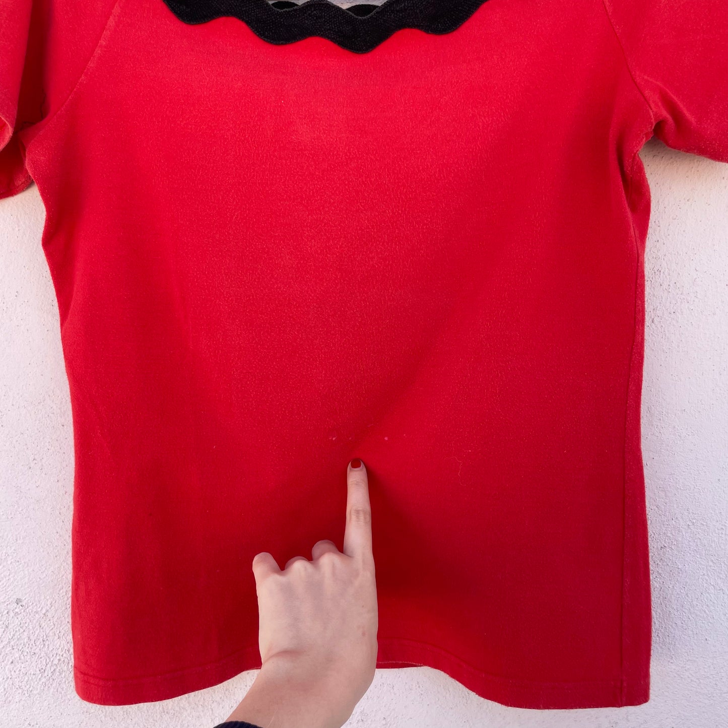 Top rosso ondine