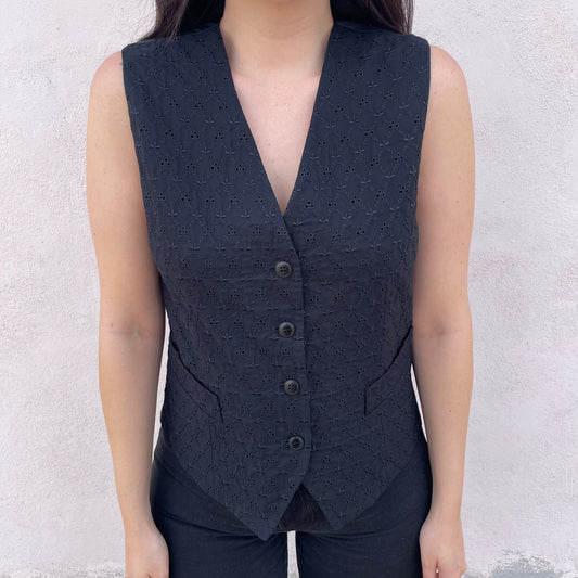 Gilet sangallo nero