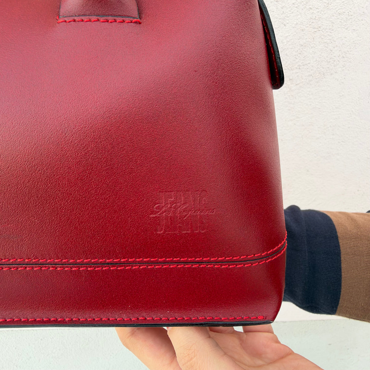 Bowling bag rosso scuro
