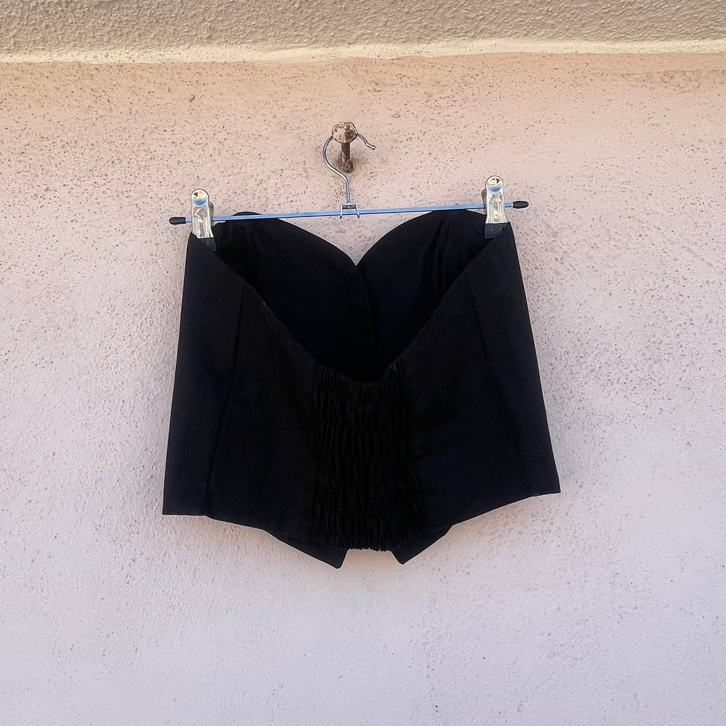 Top bustier nero