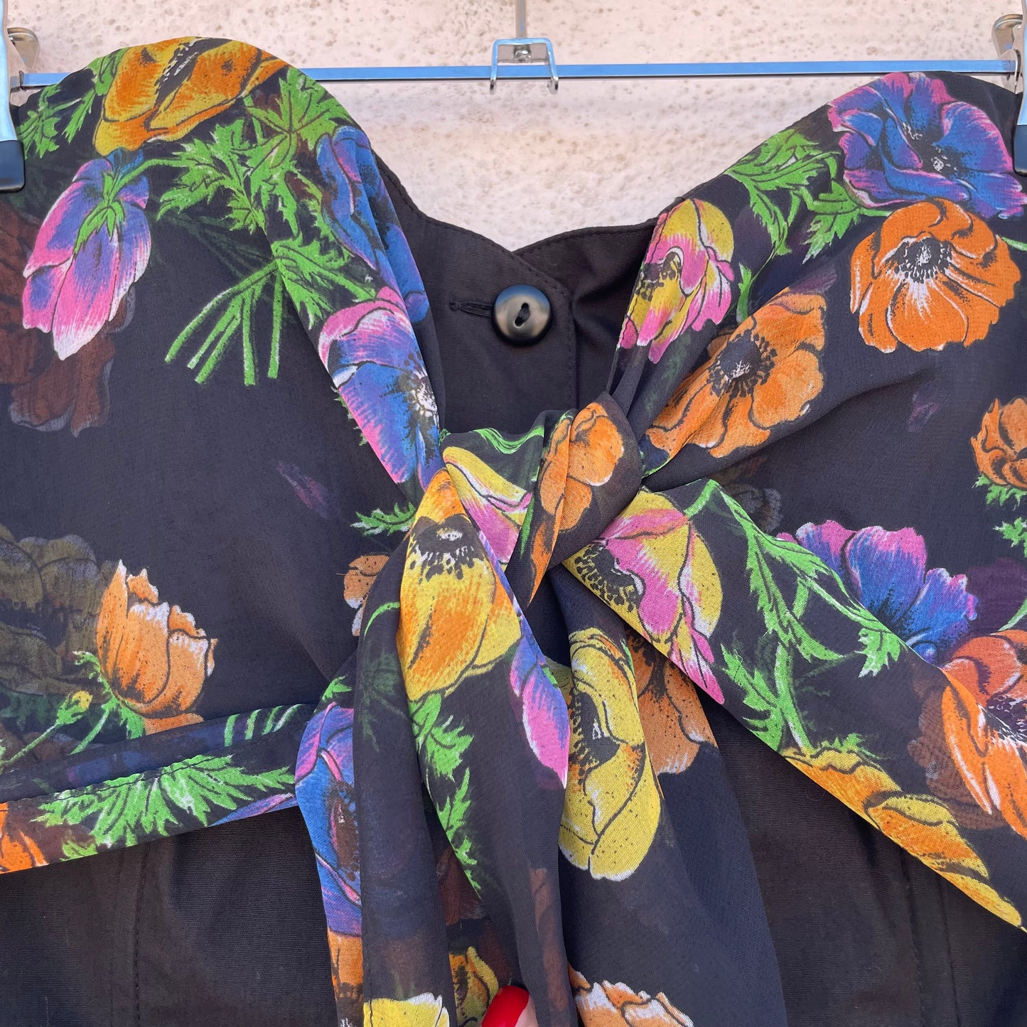 Top bustier foulard