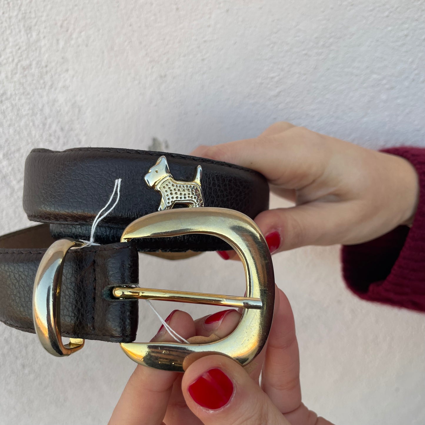 Cintura canetti marrone