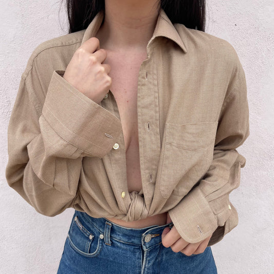 Camicia sabbia Balmain