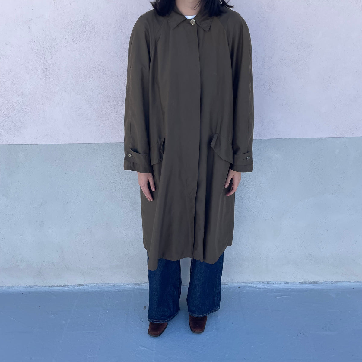 Trench verde oliva