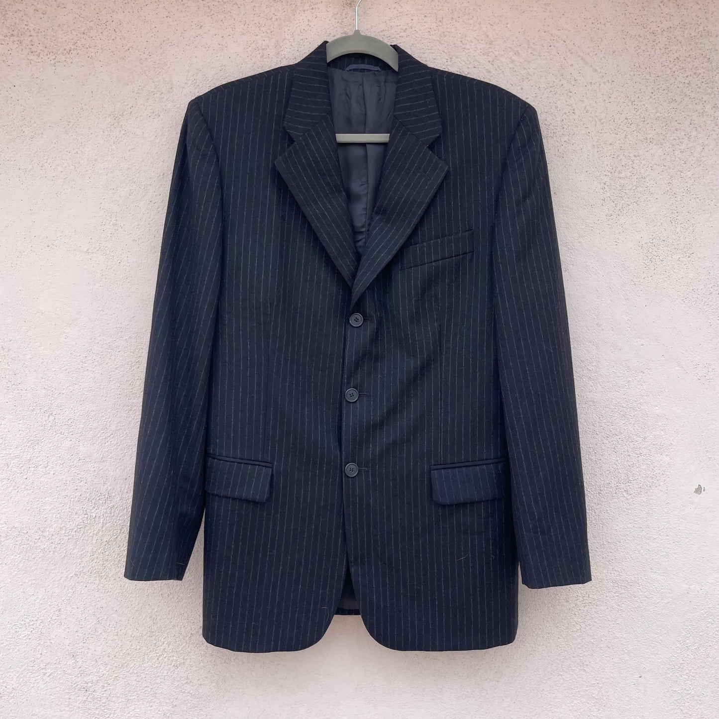 Blazer gessato lana di Tasmania
