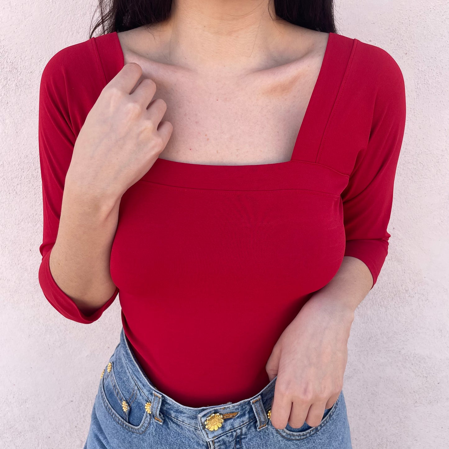 Top rosso Burani