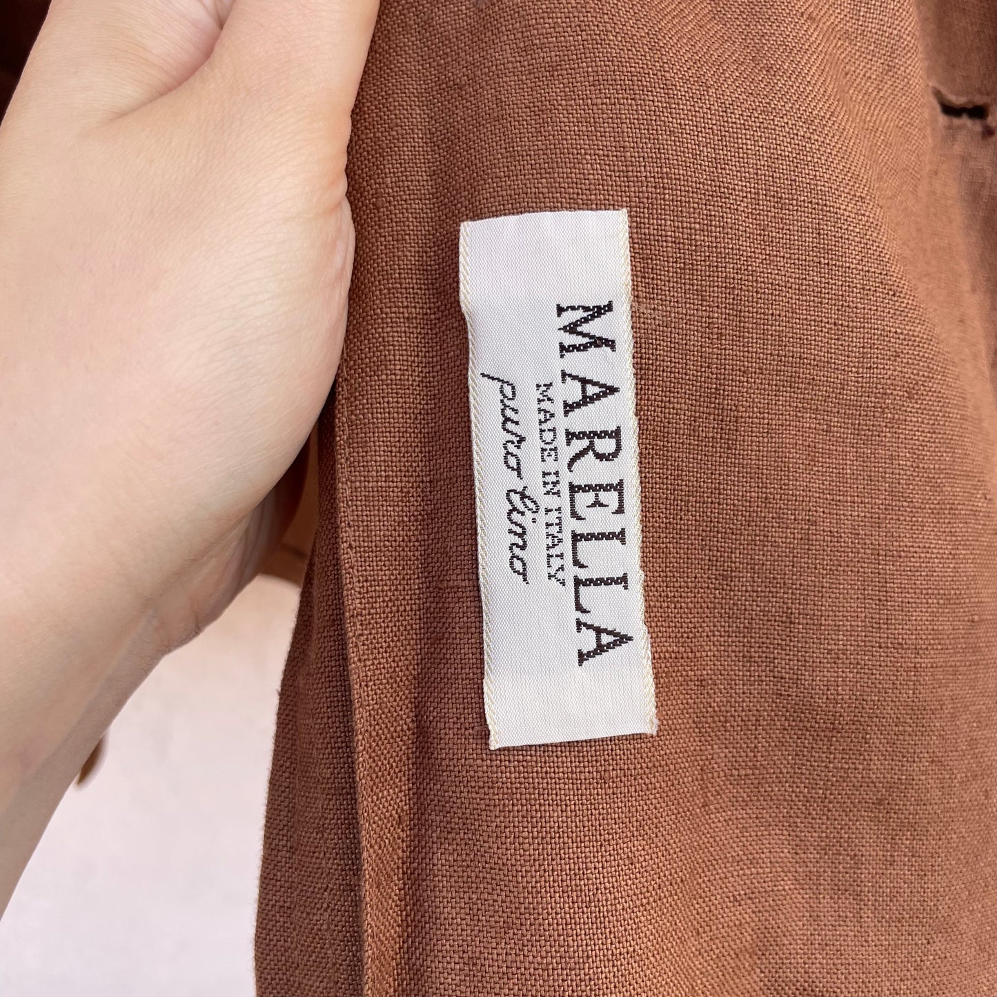 Blazer Marella lino tabacco