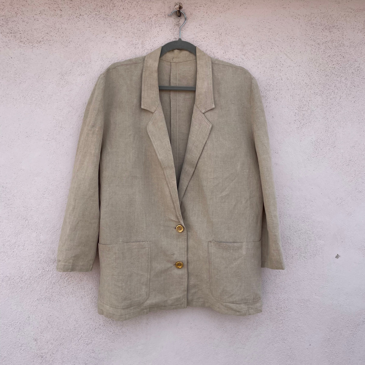 Blazer lino sabbia