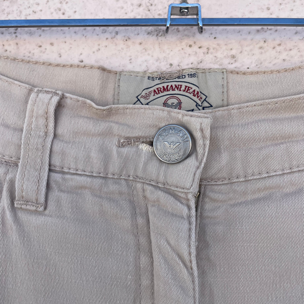 Panta ecrù Armani