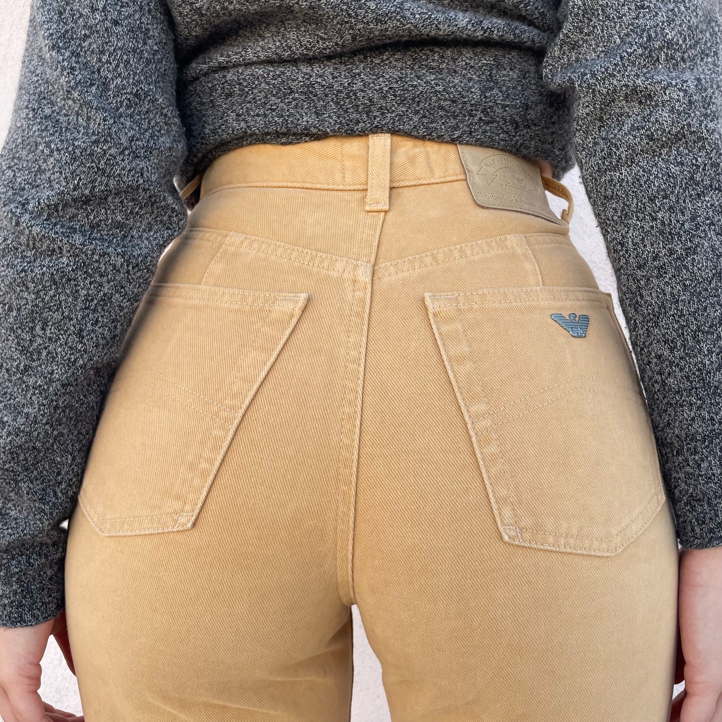 Jeans Armani caramello