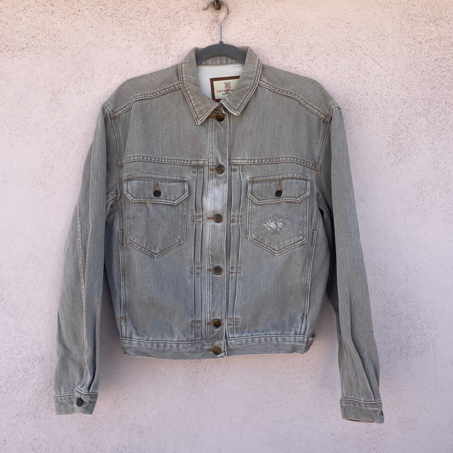 Giacca jeans grigia Biagiotti