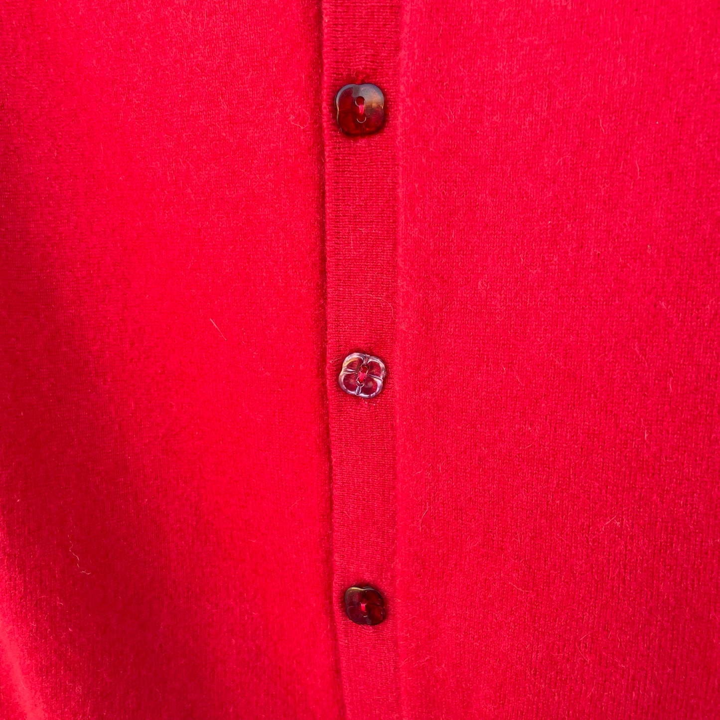 Cardigan rosso cashmere