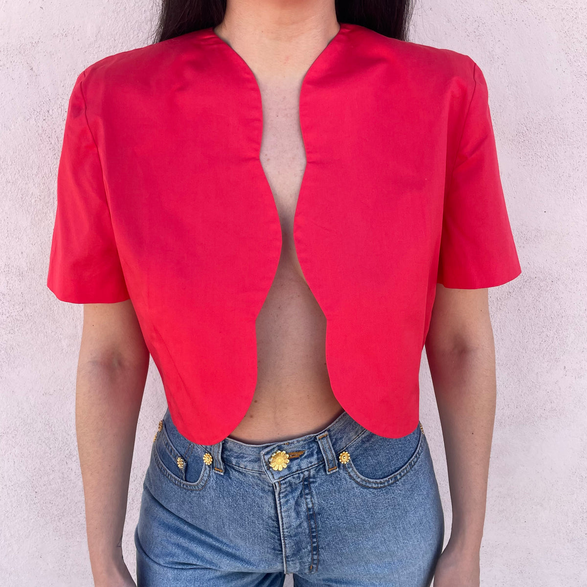 Giacchino crop corallo