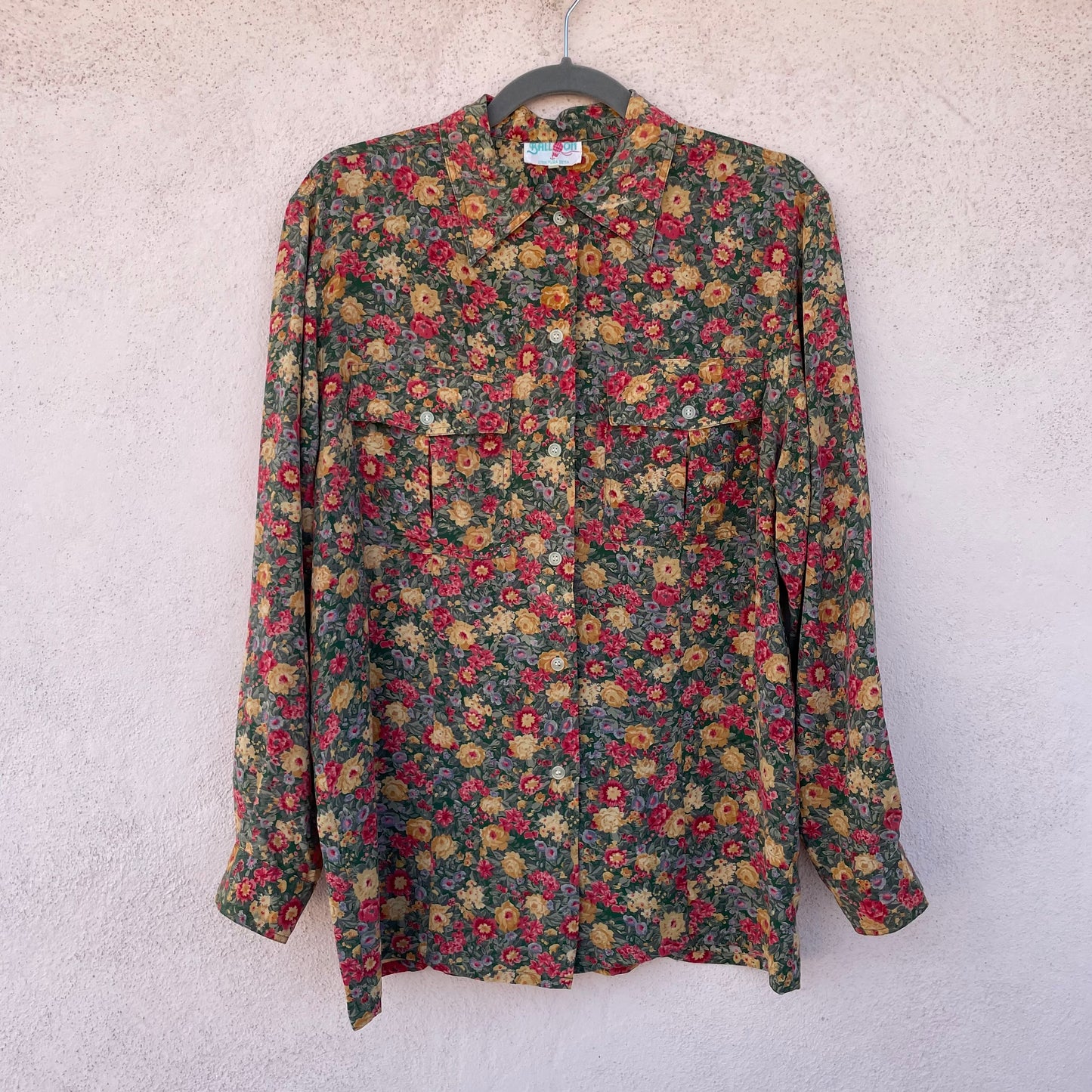 Camicia seta fiori