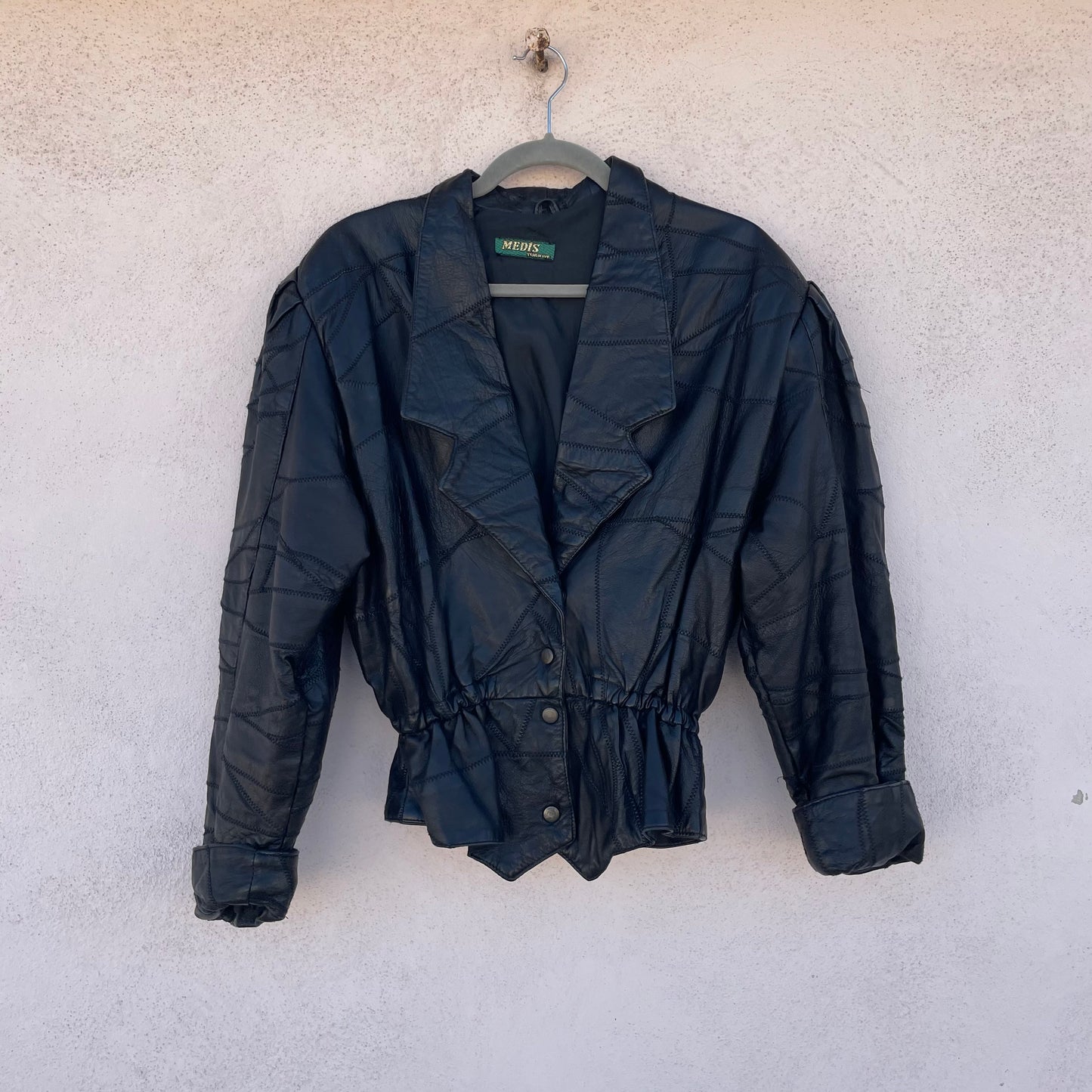Giacca pelle cropped