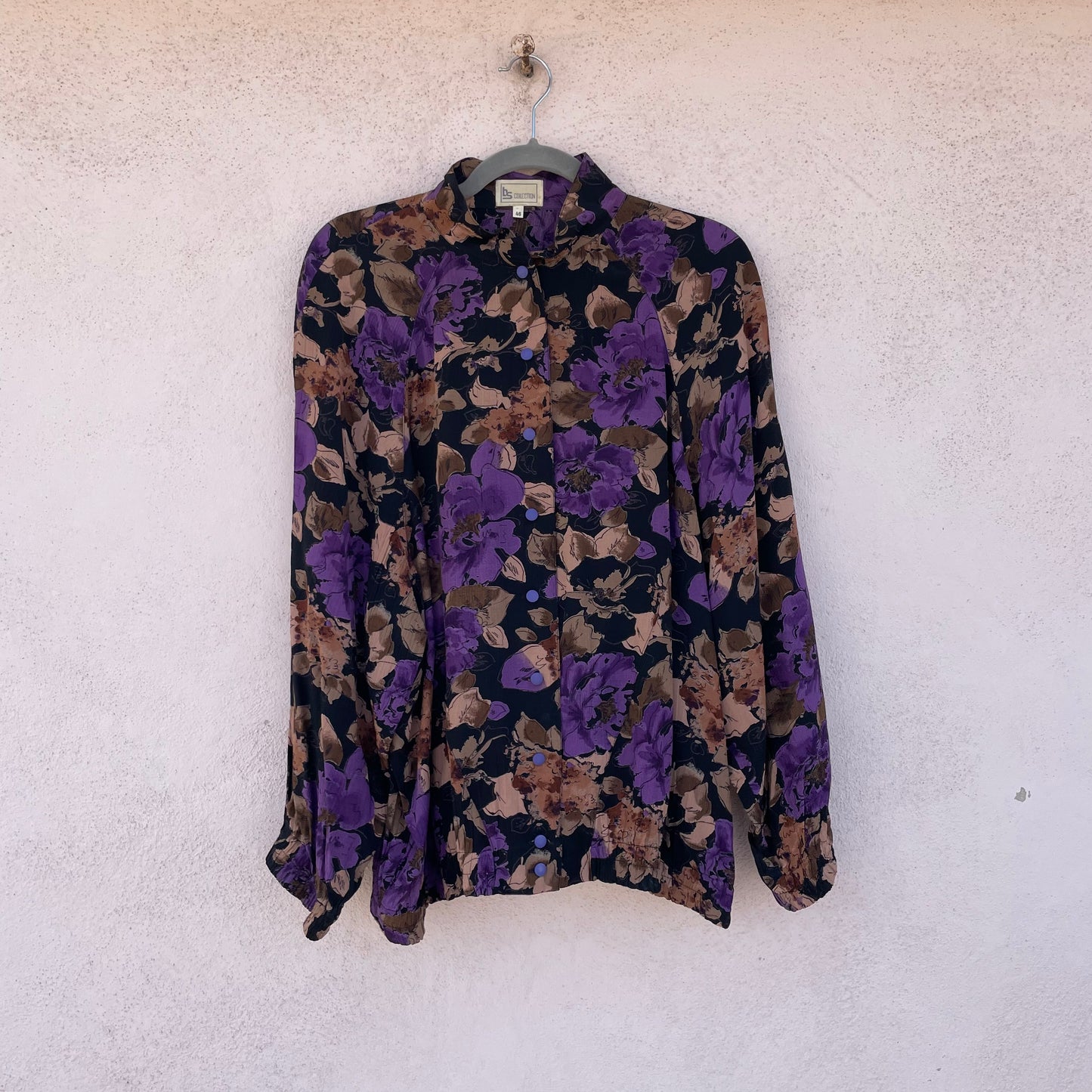 Camicia fiori viola