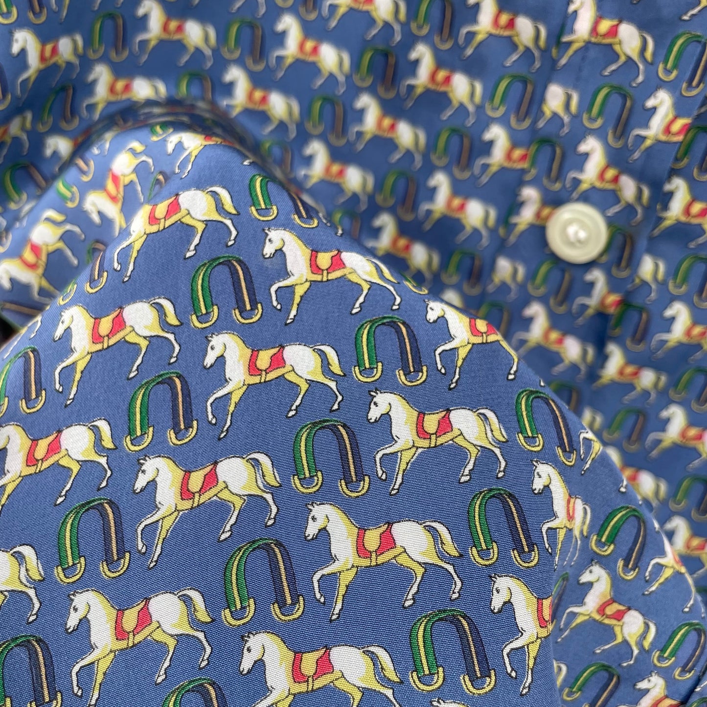 Camicia seta cavalli