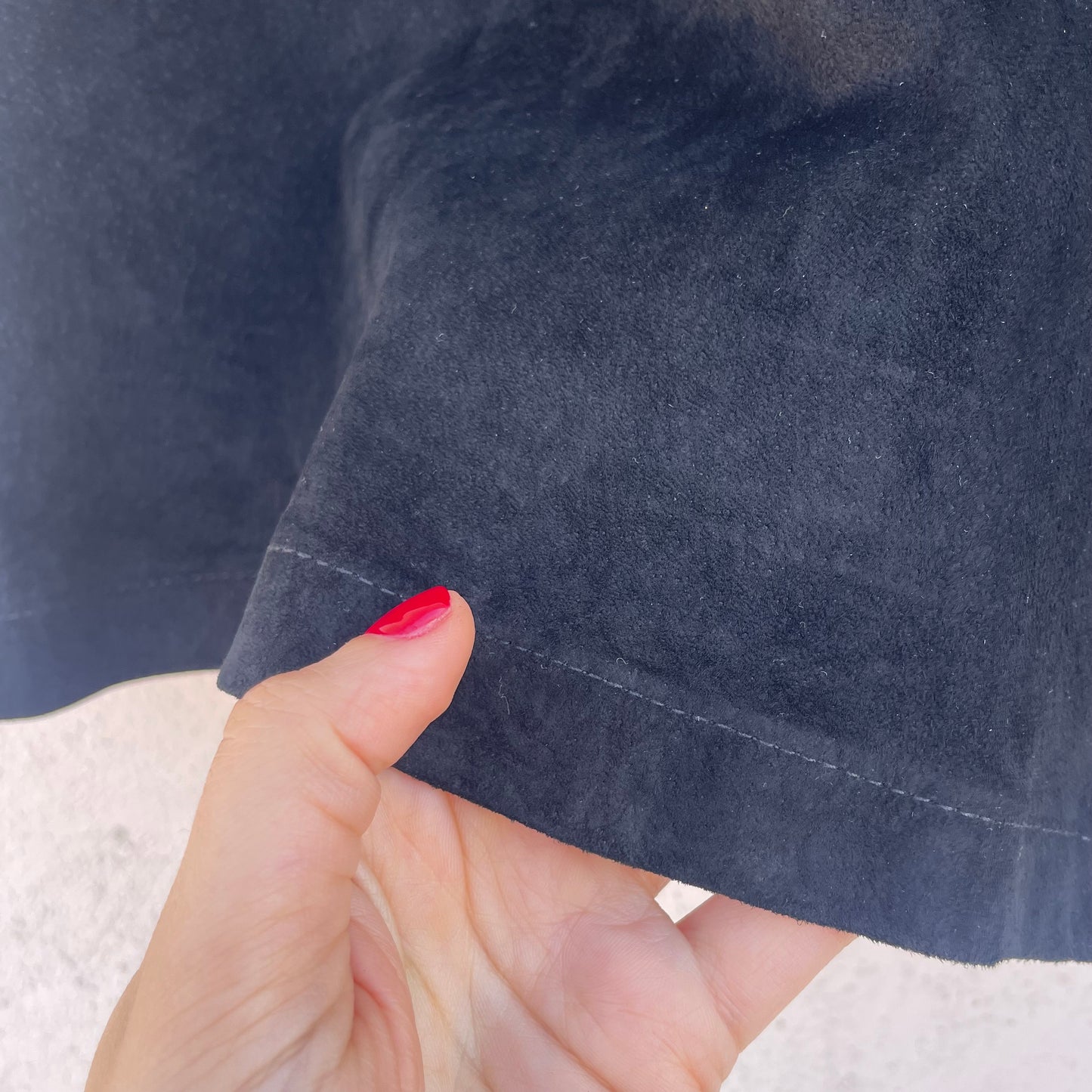 Shorts scamosciati neri