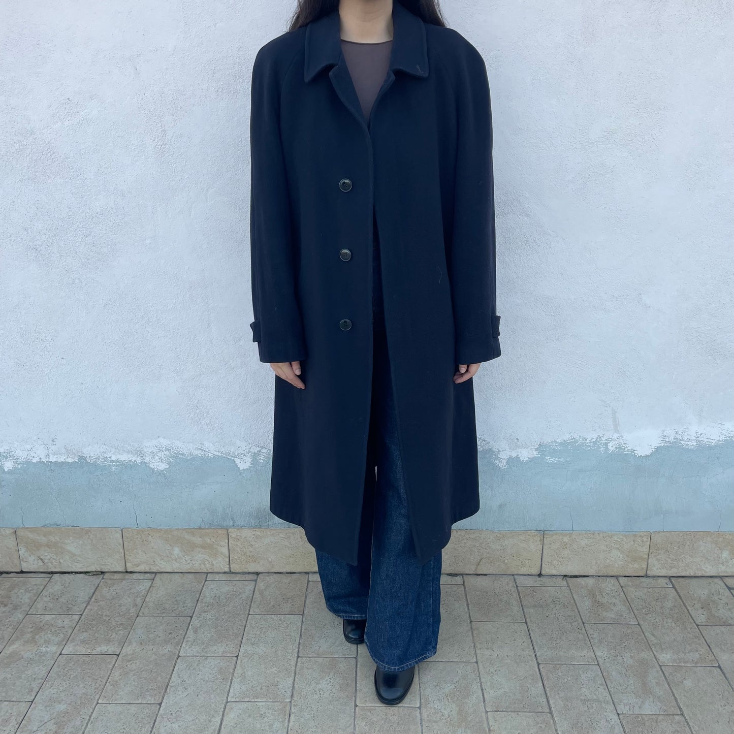 Cappotto lungo blu