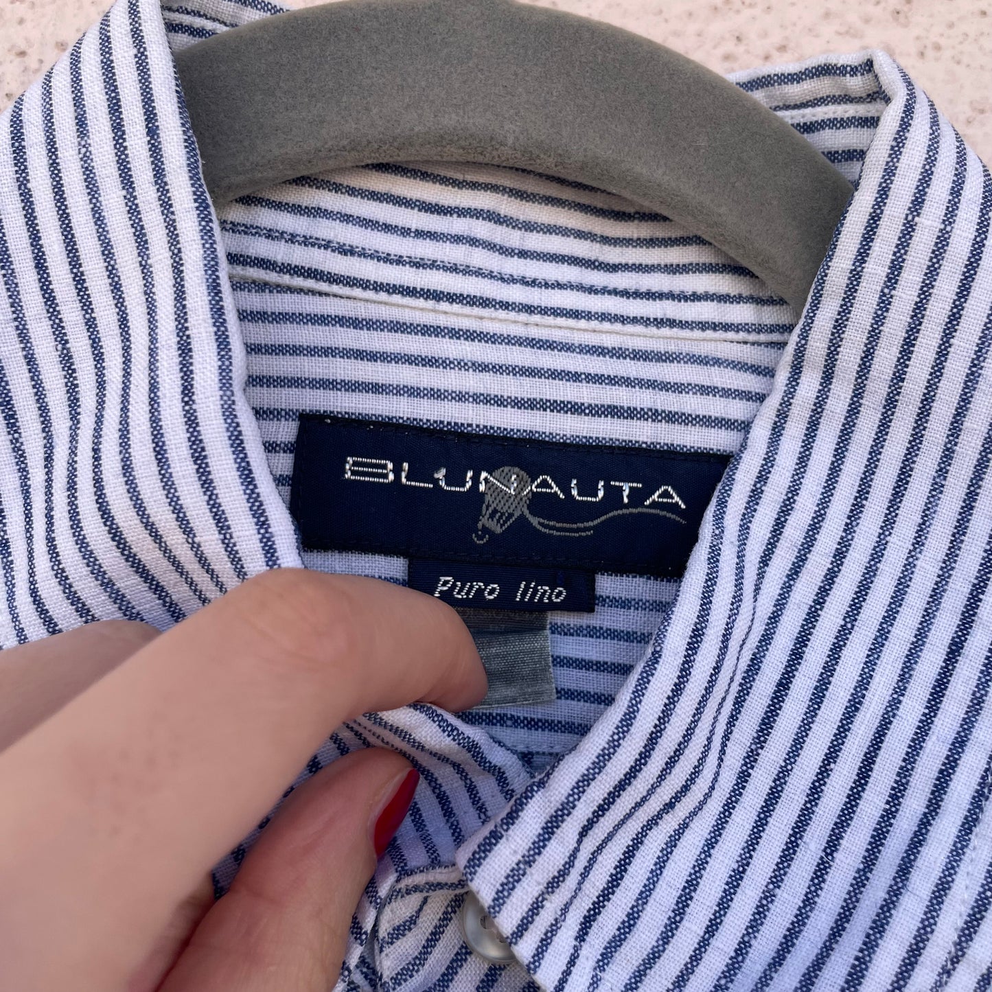 Camicia lino Blunauta