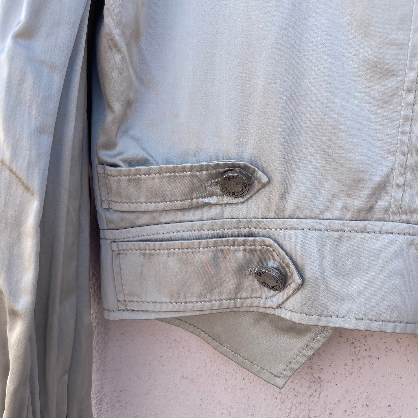 Giacca cropped argento Gai Mattiolo