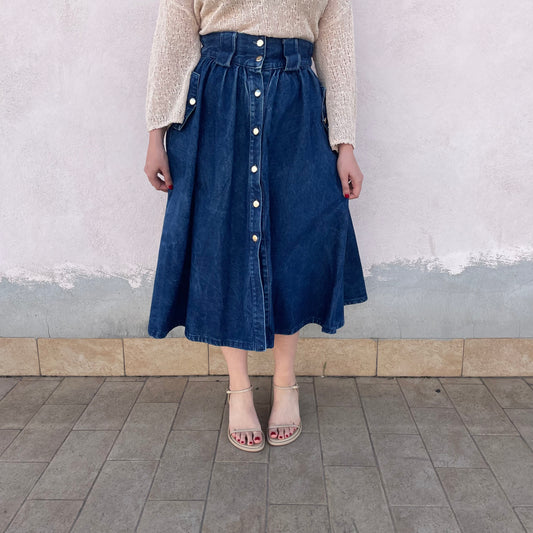 Gonna a ruota jeans
