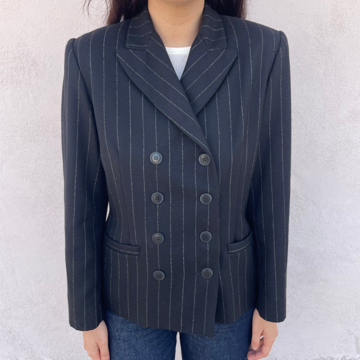 Blazer gessato Pierre Cardin