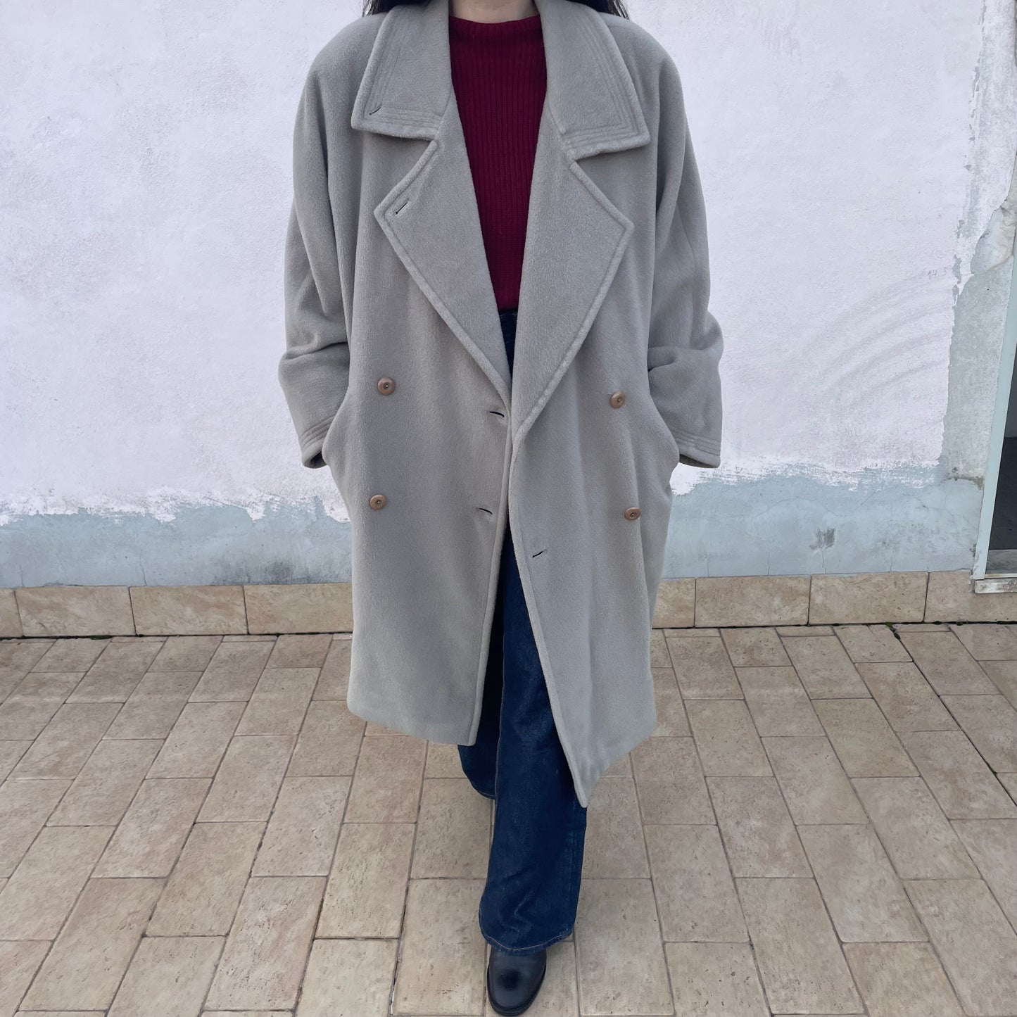 Cappotto greige Marella