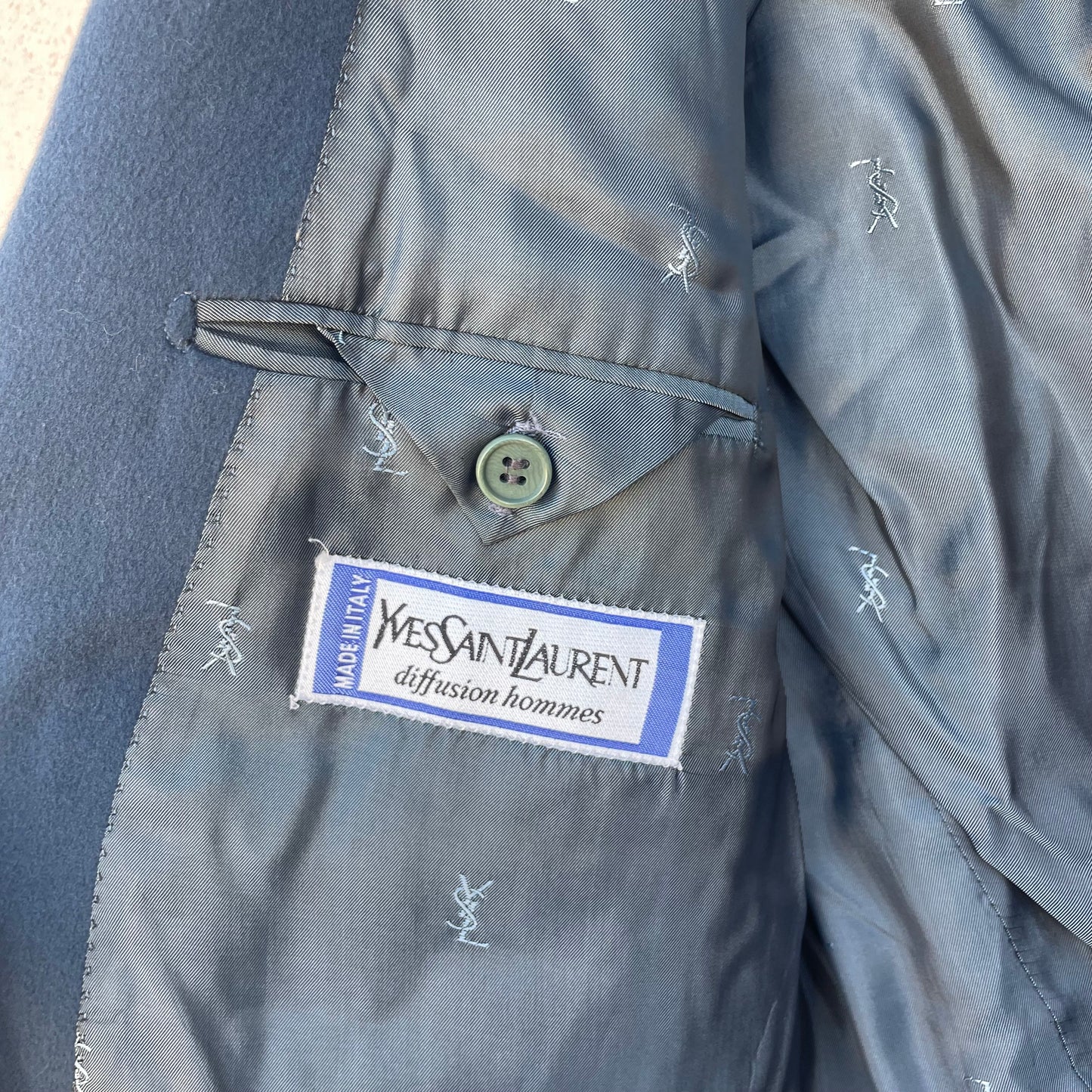 Blazer petrolio Yves Saint Laurent