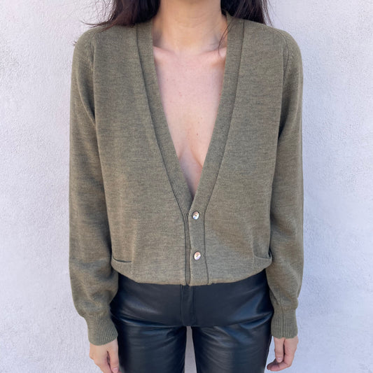 Cardigan muschio
