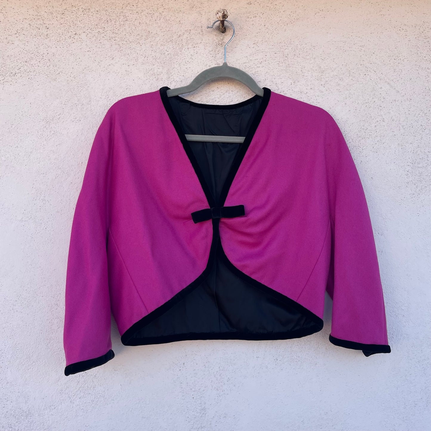 Bolero rosa fiocco