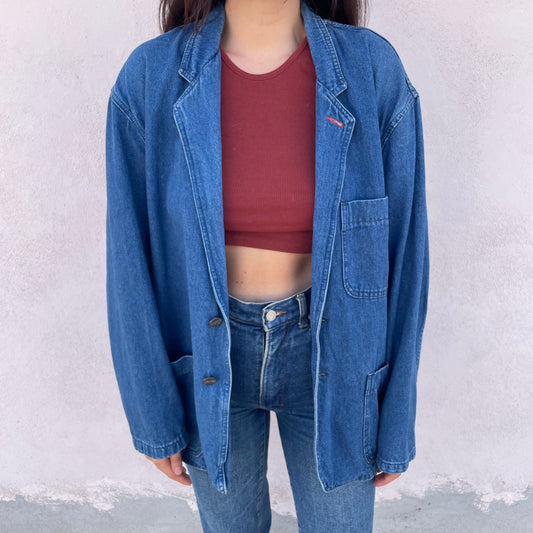 Blazer denim Yves Saint Laurent