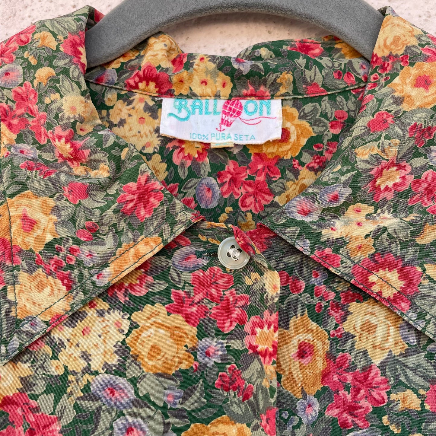 Camicia seta fiori