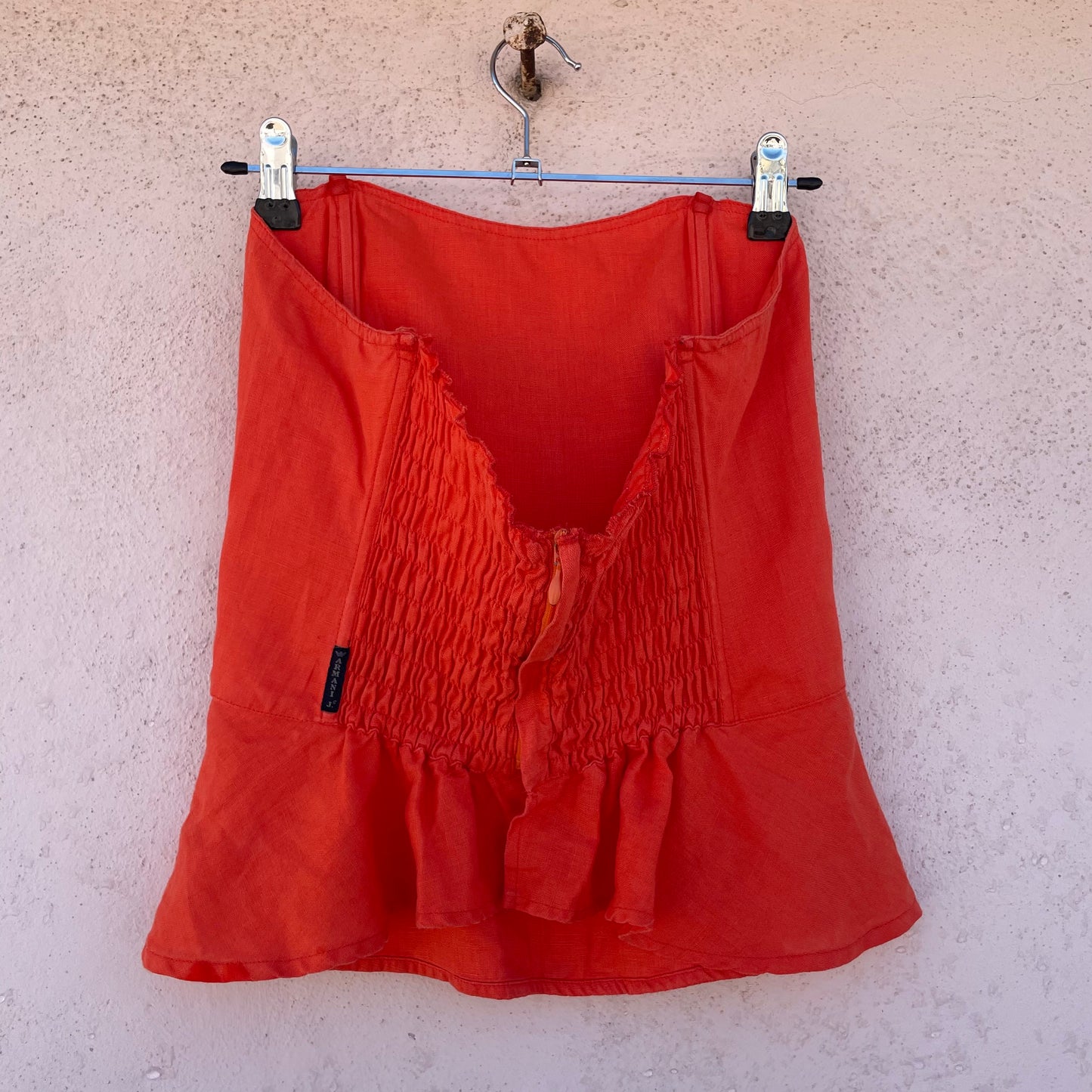 Top bustier arancio Armani