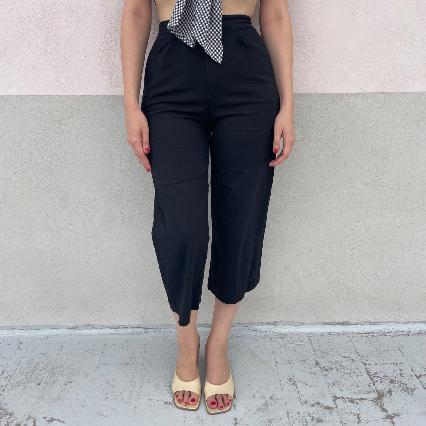 Capri wide leg neri