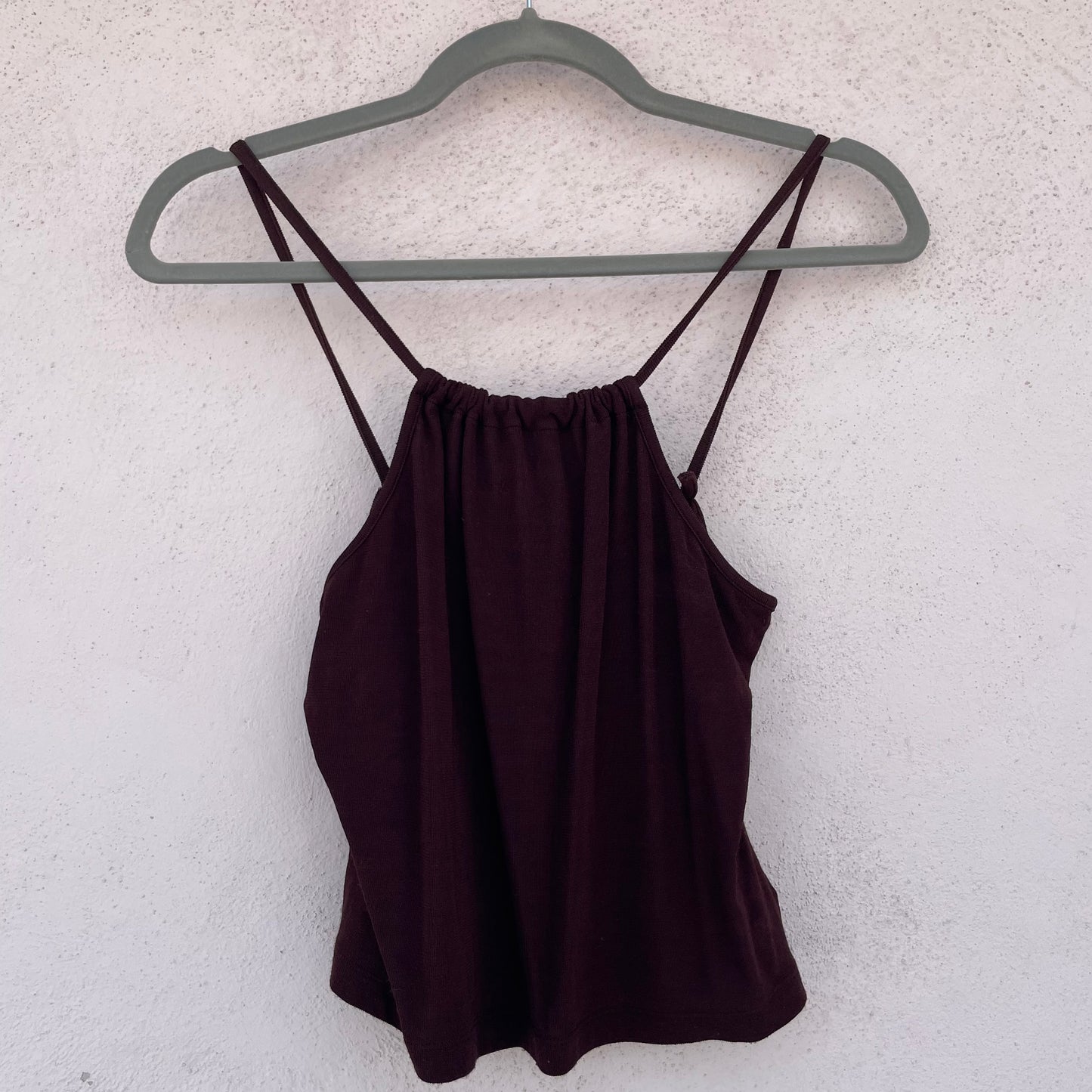 Top halter cioccolato