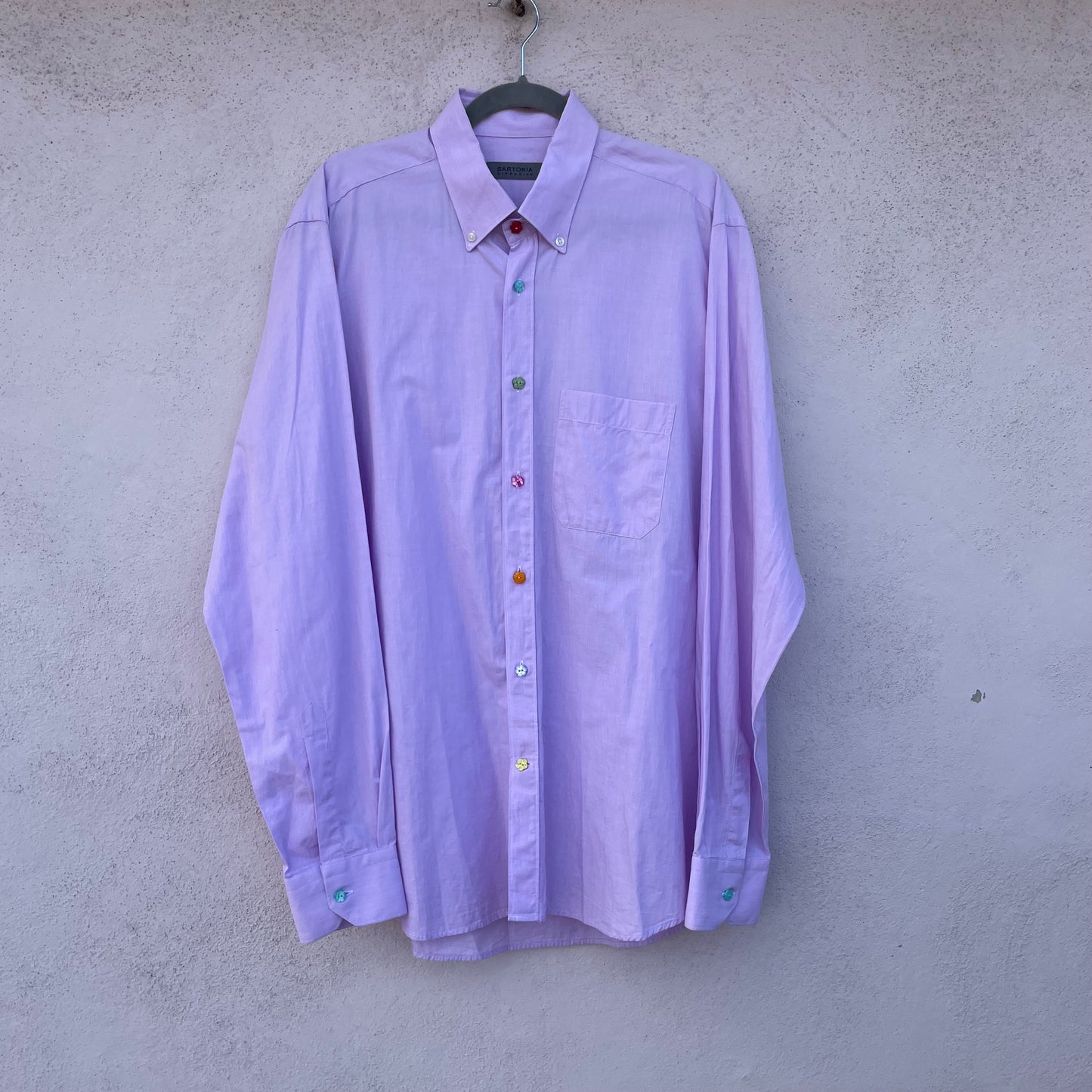 Camicia rosa fiorellini