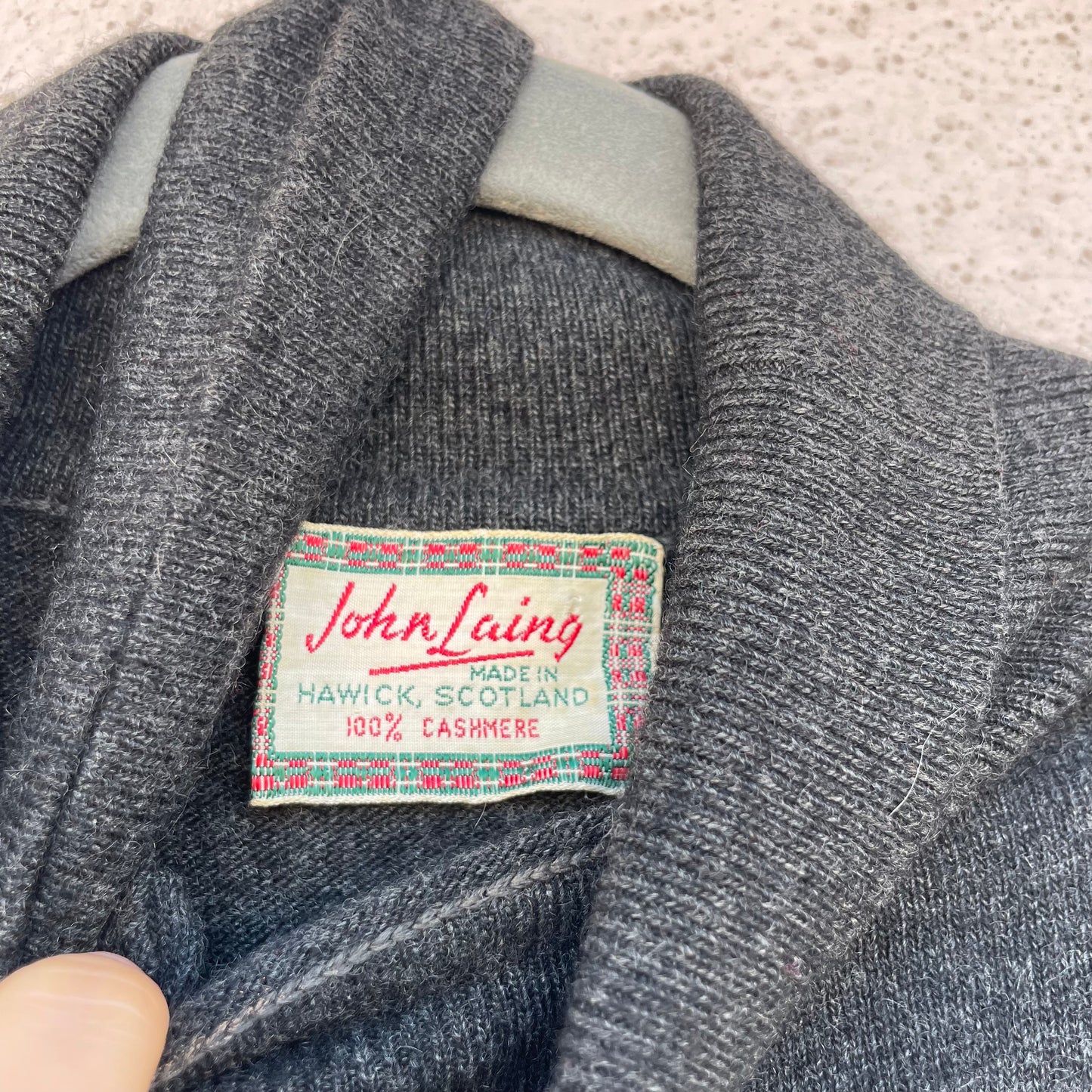 Abito antracite 100% cashmere