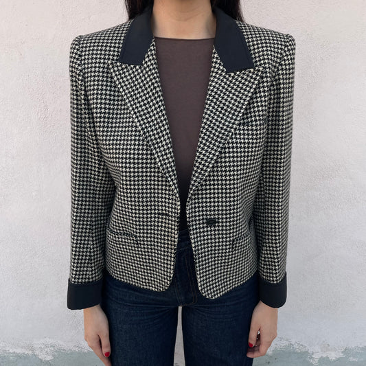 Blazer pied-de-poule Saint Laurent