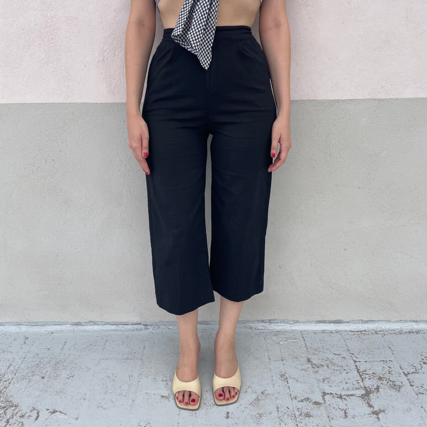 Capri wide leg neri