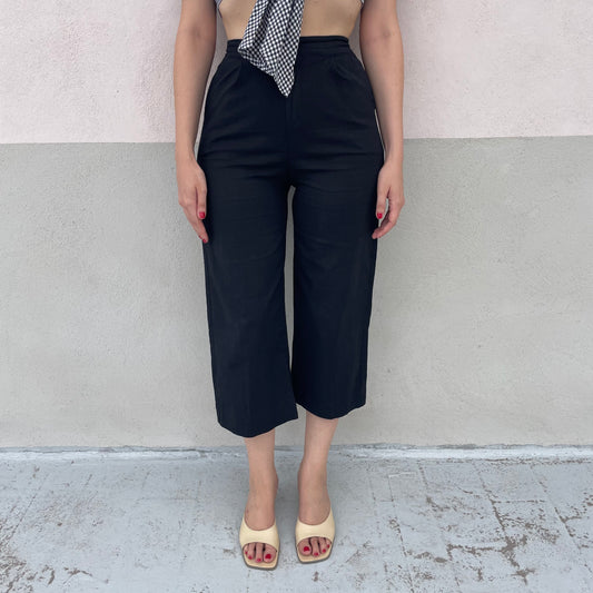 Capri wide leg neri