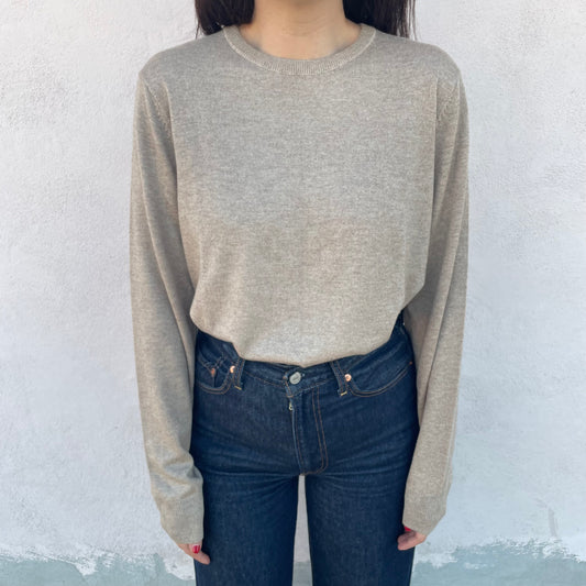 Golf sabbia cashmere blend